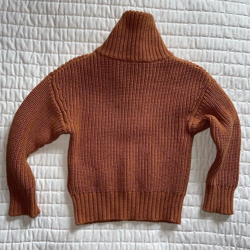 Jamie Kay Bradley Knit Half Zip Sweater in Tawny Marle | 1YR - Picture 4 of 8